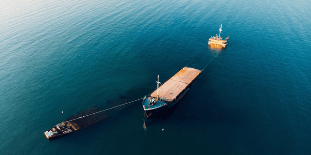 Image of a sinking ship