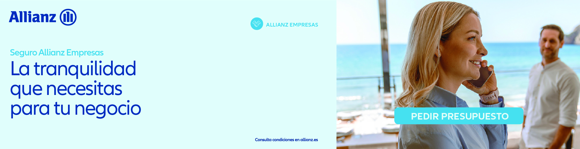 Banner de Seguro de Incapacidad Laboral Temporal Allianz con imagen de empleados en una reunión