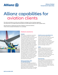 Capabilities for Aviation clients