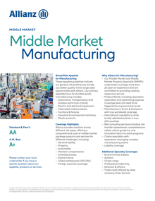 Middle market manufacturing
