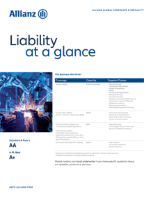 Liability at a glance