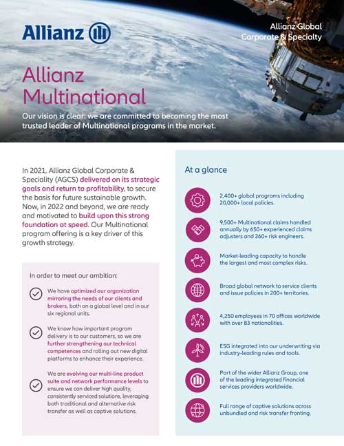 Allianz Multinational at a glance