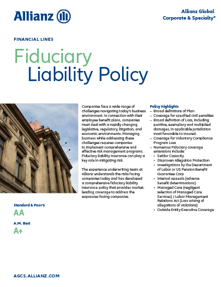 Fiduciary Liability policy