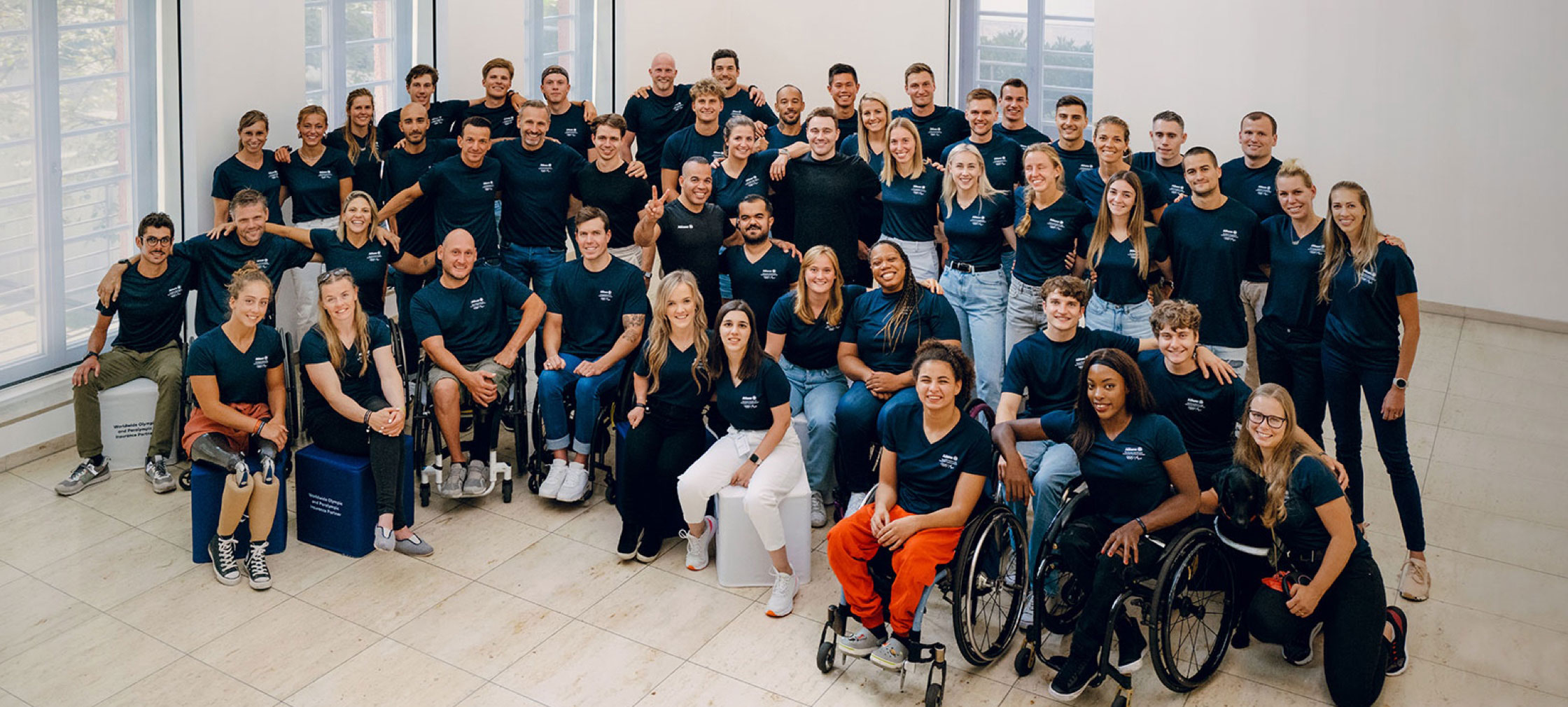 Gruppenbild der Allianz Athleten