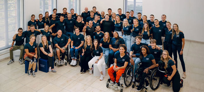 Gruppenbild der Allianz Athleten