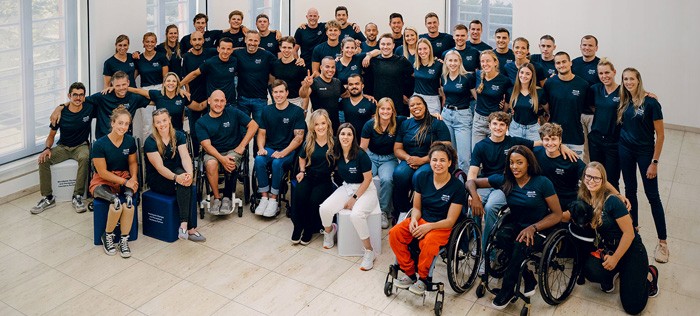 Gruppenbild der Allianz Athleten