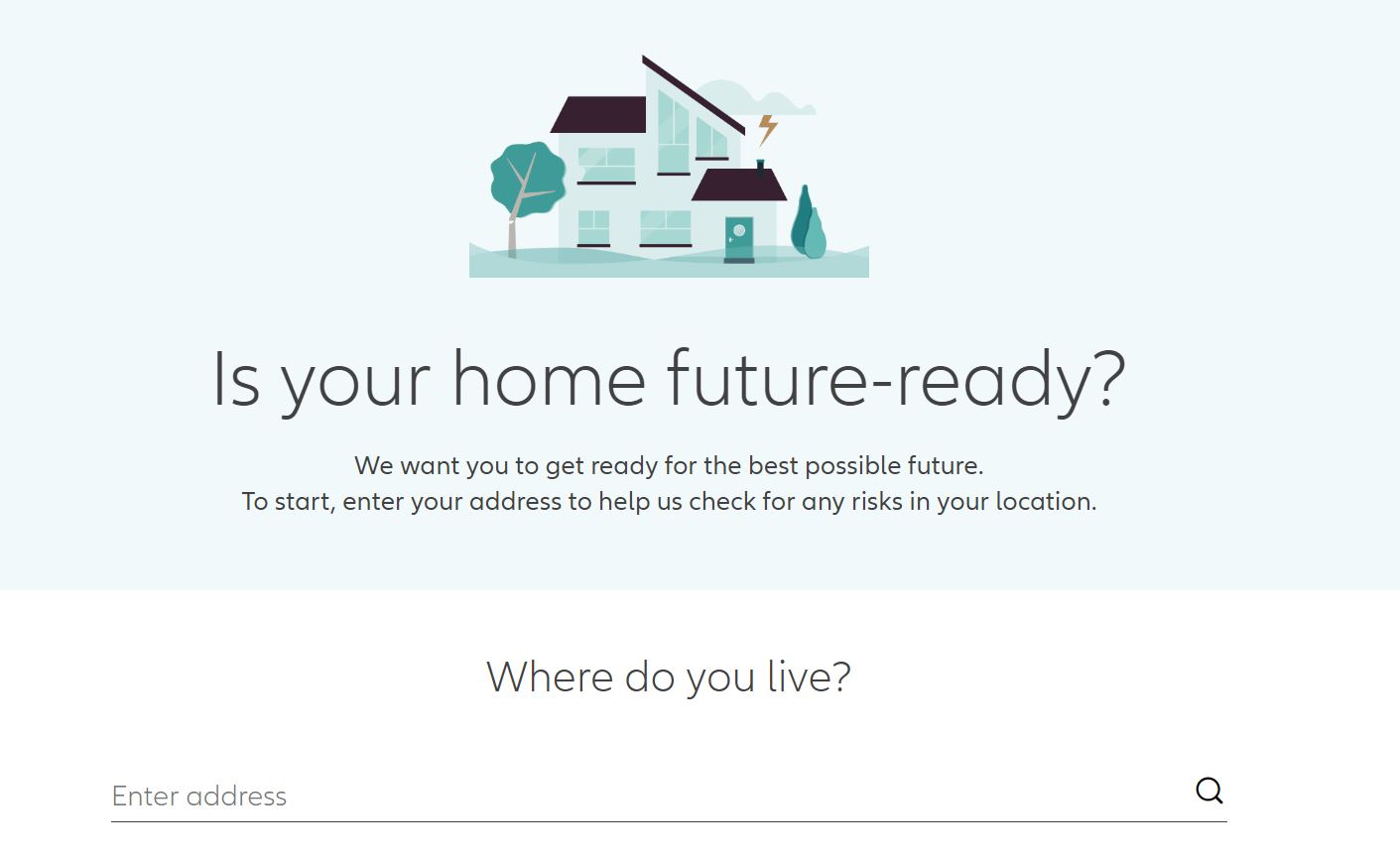 image from the risk checker for location dependent risks