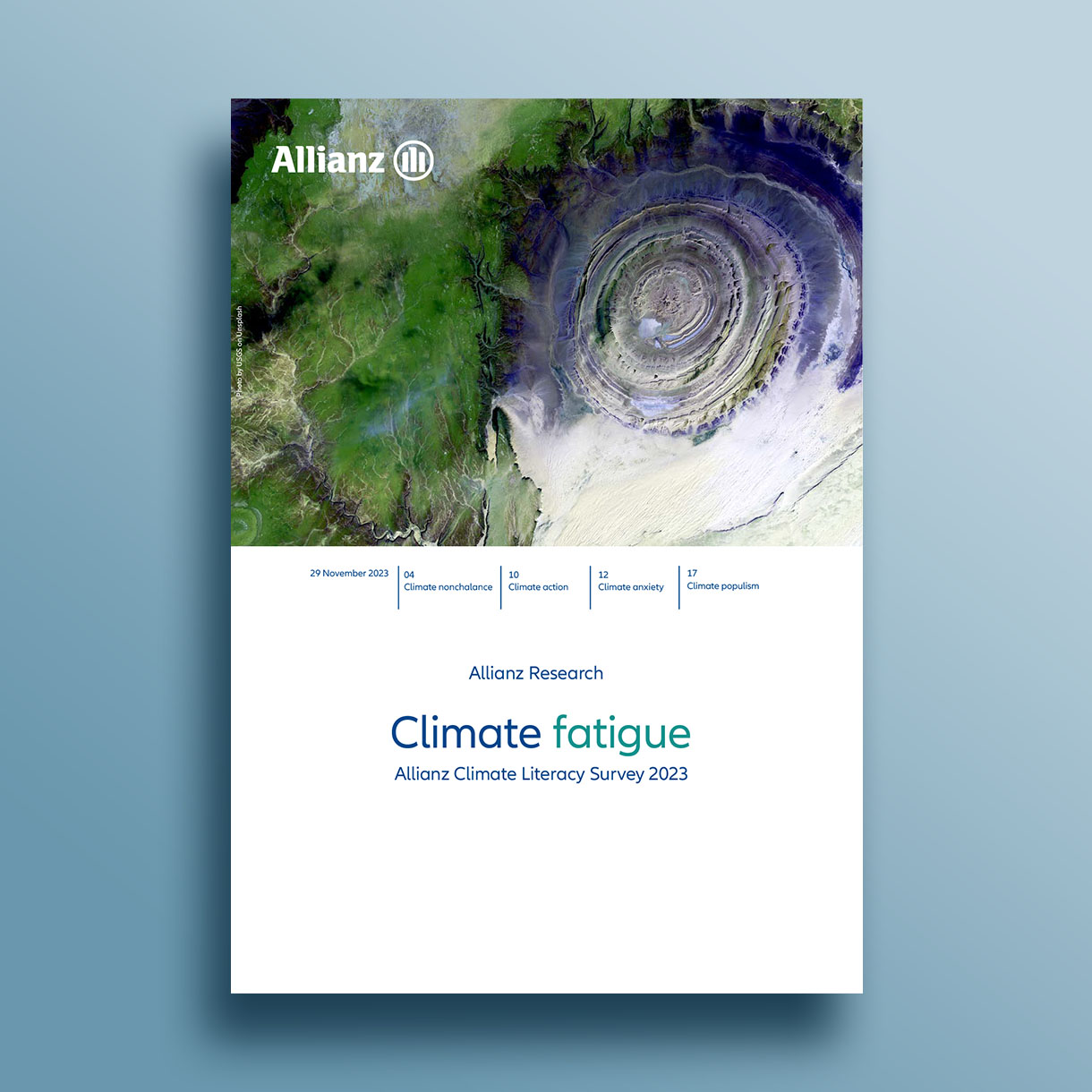 Title page of report