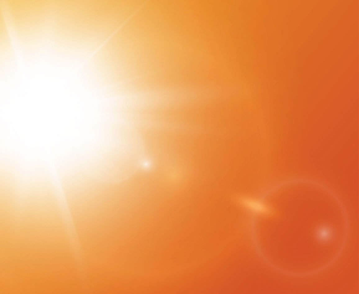 Close-up of sunbeams