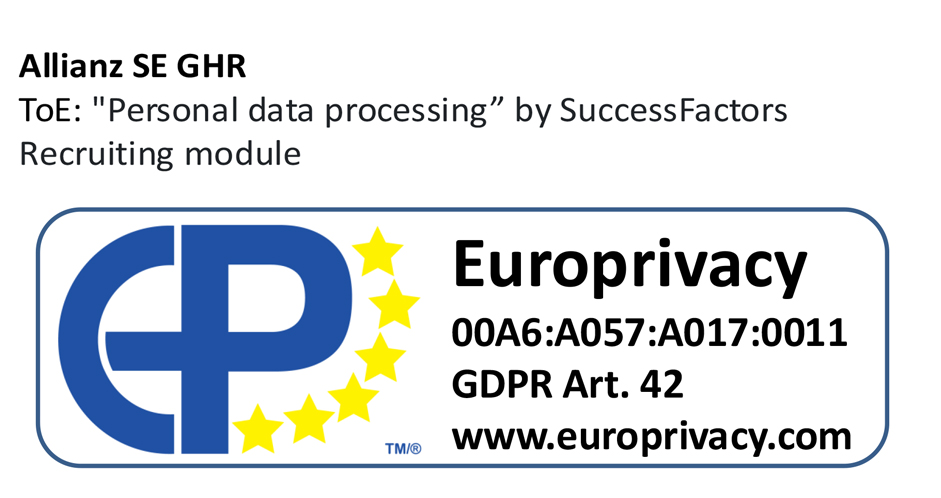 Europrivacy certificate