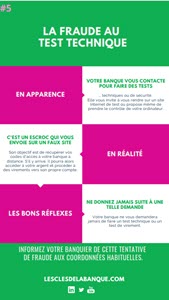 Infographie sur la fraude au faux test technique 