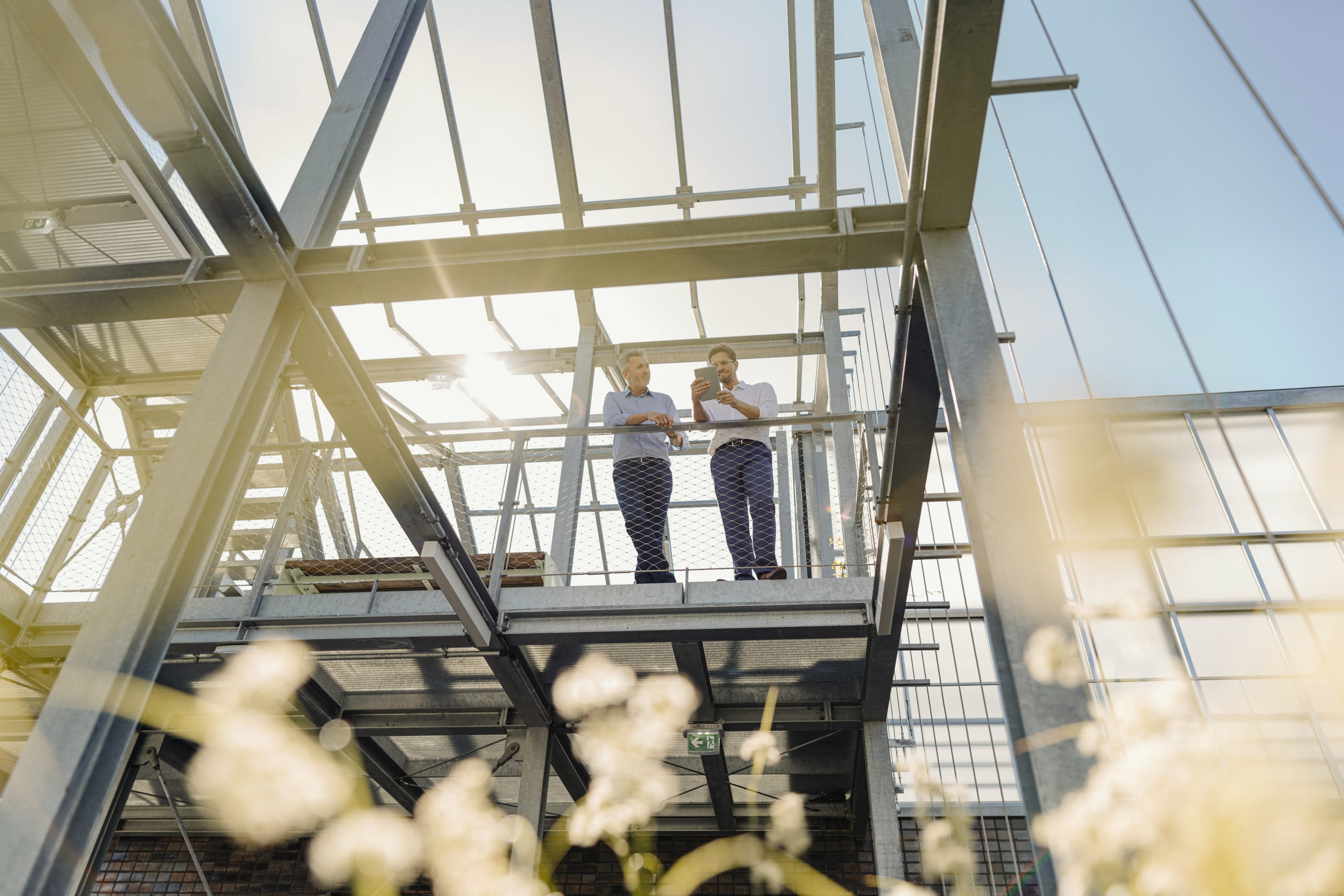 Photo of people at the construction site