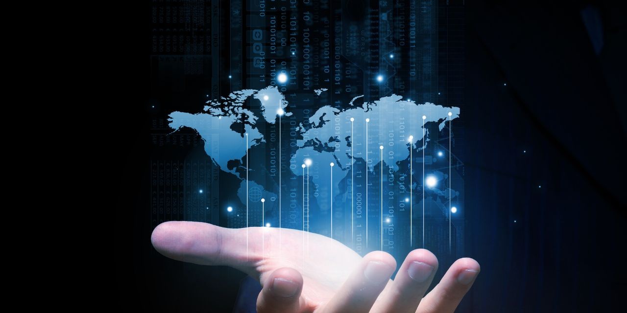 Digital map on the hand