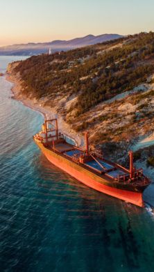 An abandoned ship