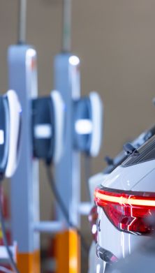 Image of a car at the charging station