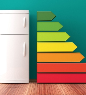 Imagen de grado de ahorro de energía para nevera