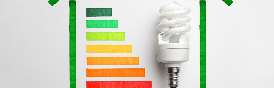 Imagen de una bombilla que refleja los diferentes grades de ahorro energético en tu comunidad de vecinos