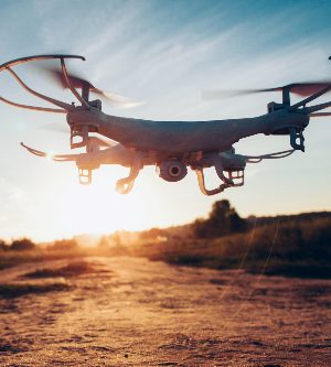Imagen de un drone volador
